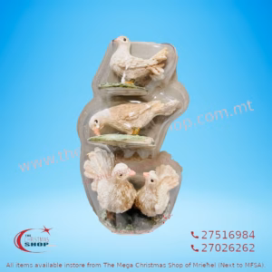 CRIB ACCESSORIES (SET OF 4 PIGEONS) 3X4CM - T022