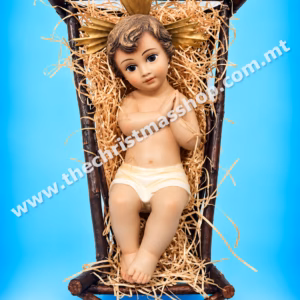 BABY JESUS IN A MANGER 25CM. CB25 CB4