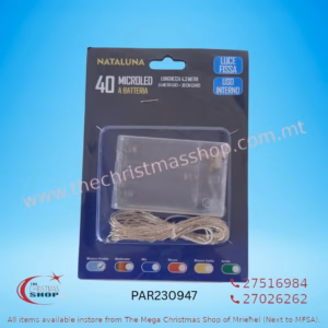 4 MT BATTERY OPERATED ICE WHITE MICRO LED  . PAR230947