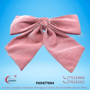 PADDED CHRISTMAS BOW (OLD ROSE) 34X44CM - PAR477964