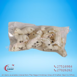 CRIB ACCESSORIES (PACK OF 12 SHEEP) 5CM - 049830