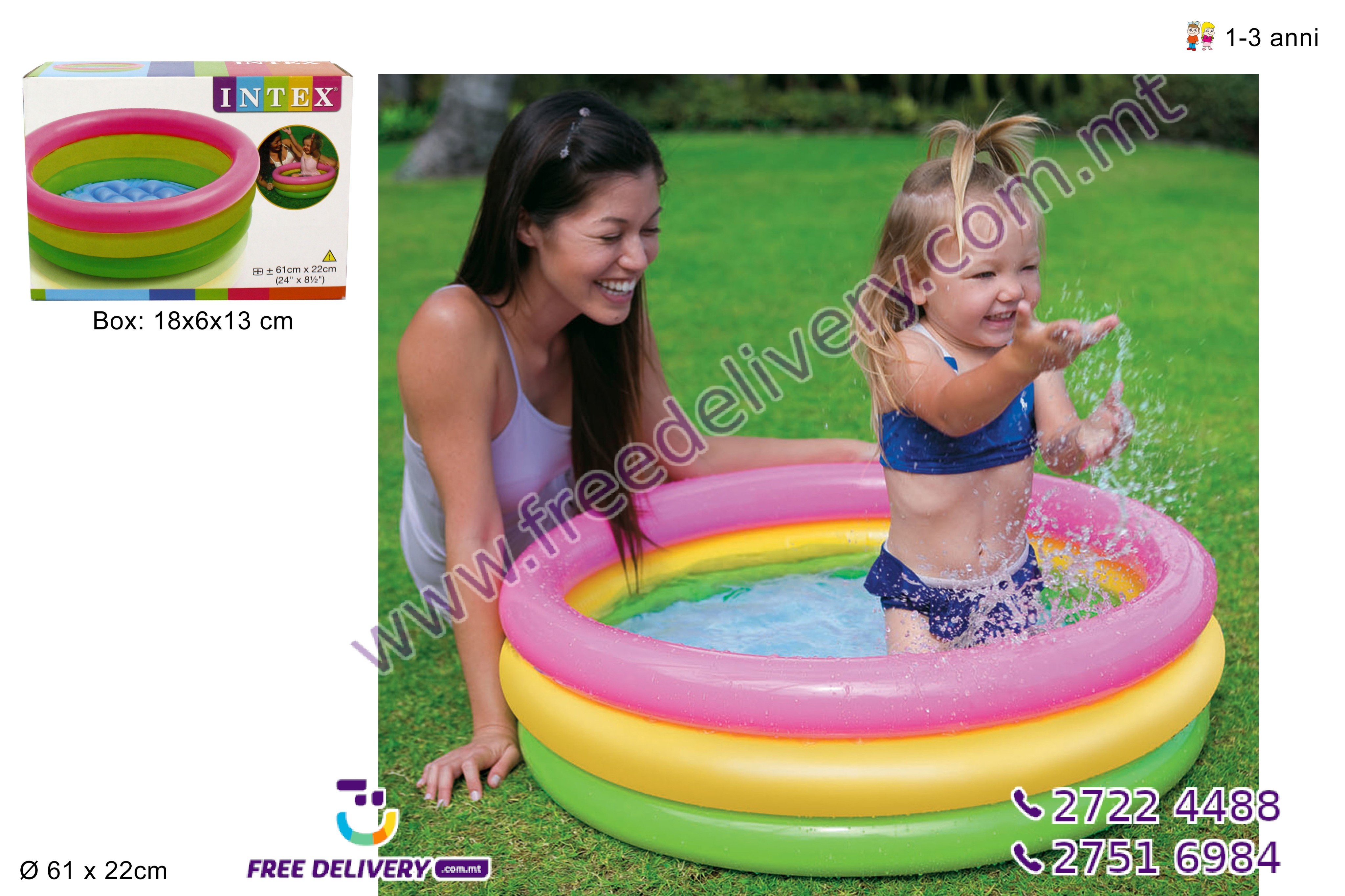 3 ring best sale baby pool