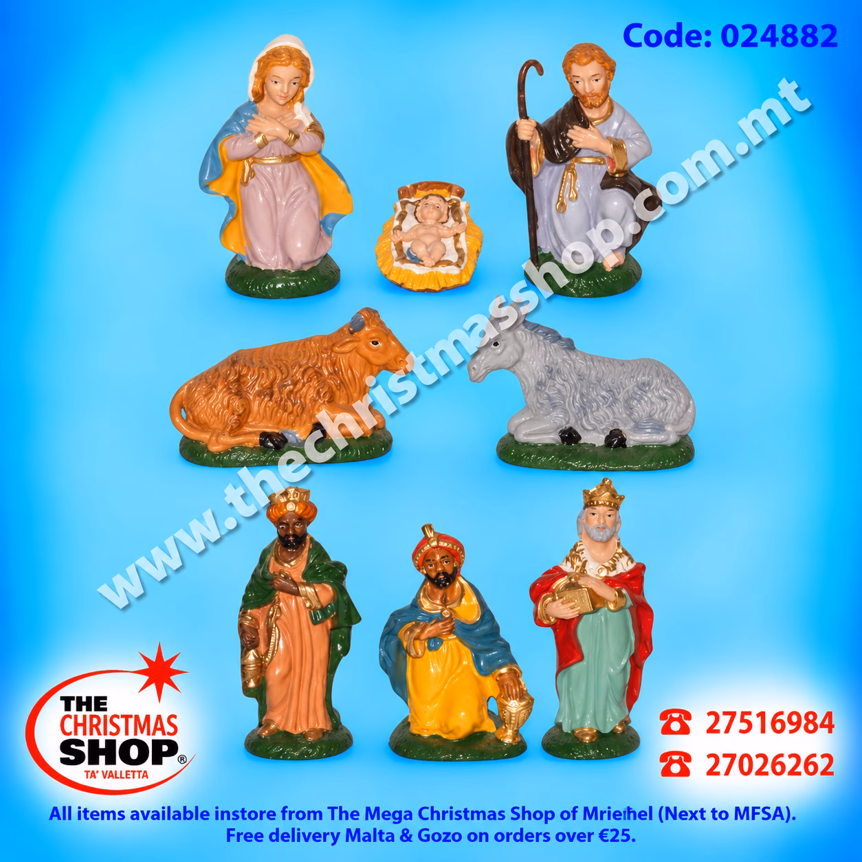 NATIVITY SET 8 PIECES - 024882