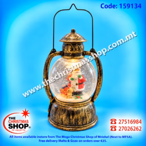 GLITTERING WATER LANTERN WITH LIGHT - 159134