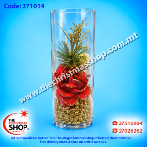 GLASS FLOWER VASE - 271014