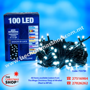100 LED ICE WHITE FAIRY LIGHTS. INDOOR USE. PAR750793