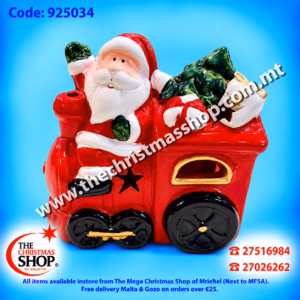 SANTA ON TRAIN ENGINE - 925035