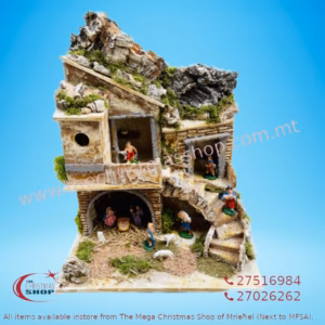 CHRISTMAS CRIB WITH NATIVITY FIGURES - PR62