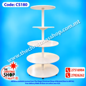 CHRISTMAS TREE VILLAGE WOODEN DISPLAY STAND. CS180