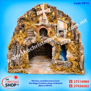 CHRISTMAS CRIB WITH LIGHTS - PR15