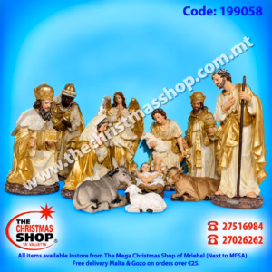 RESIN NATIVITY SET OF 11 PIECES - 199058