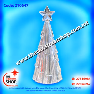 PLASTIC CHRISTMAS TREE WITH BATTERY OPERATED LIGHT - 210647