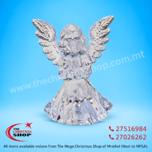 CRYSTAL ANGEL WITH BATTERY OPERATED LIGHTS - 304339