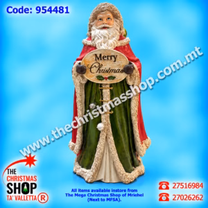 SANTA WITH MERRY CHRISTMAS PLATE - 954481