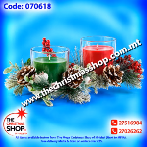 DECORATIVE CANDLE WITH STAND - 070618