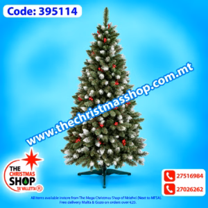 CHRISTMAS TREE IZA CRANBERRY. 180CMS. 395114