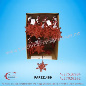 HANGING HEART RED - 321526