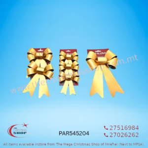 ASSORTED CHRISTMAS BOWS (GOLD) PAR545204