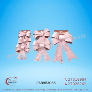 ASSORTED CHRISTMAS BOWS (PINK) PAR953085