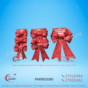 ASSORTED CHRISTMAS BOWS (RED) PAR953122