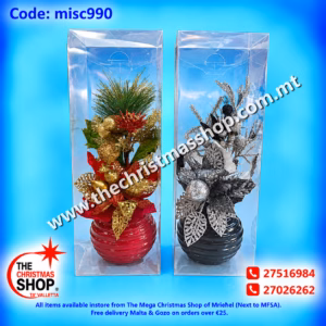 CHRISTMAS VASE. MISC990