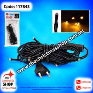20 LED LIGHT SET. WARM WHITE. DE117843