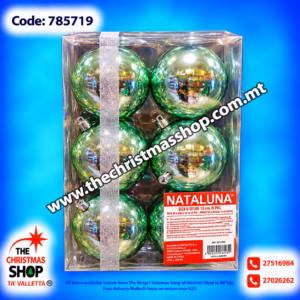 BOX BY 6 BAUBLES 10CM PAR785719