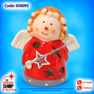 CHRISTMAS ANGEL CANDLE HOLDER. GT950095