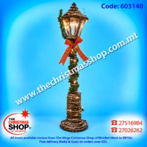 BATTERY OPERATED WOODEN LANTERN 90CMS 603140