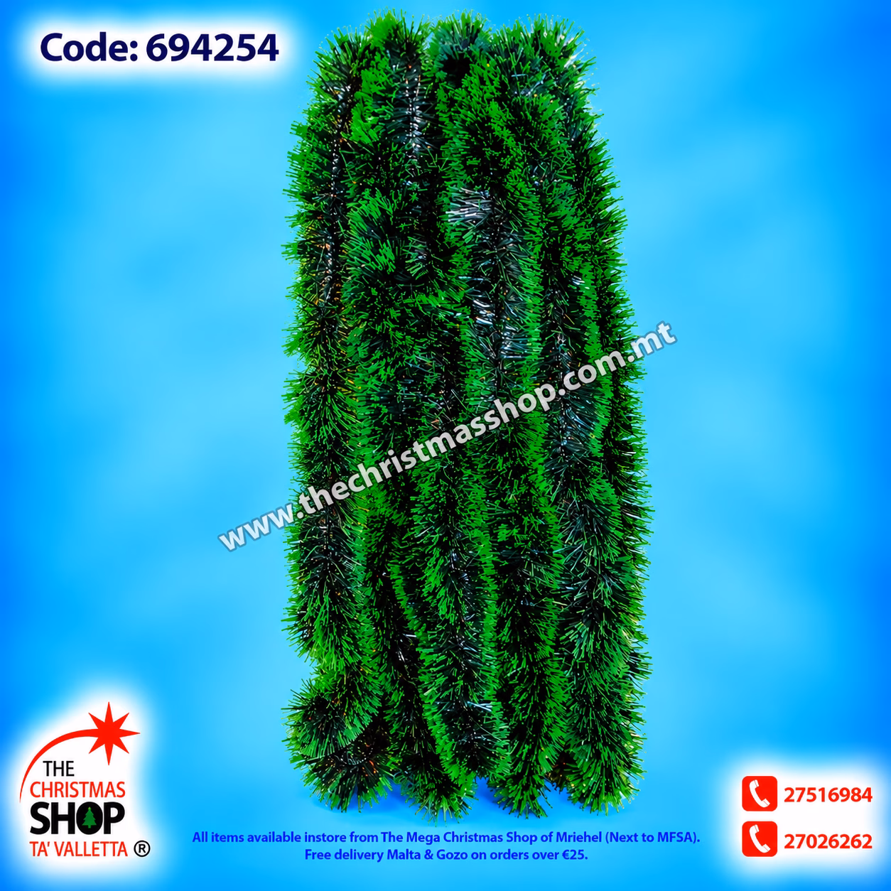 GREEN TINSILL 2MTRS DZR694254