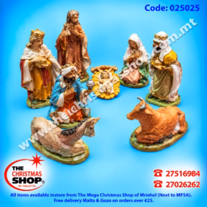 NATIVITY SET OF 8 FIGURES. EM025025