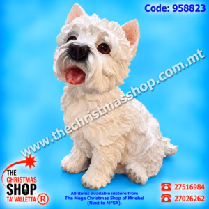 POLYRESIN DOG FIGURE. CUS958823