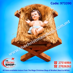 BABY JESUS IN MANGER SMALL. CUS973390