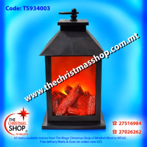 BATTERY POWERED FIREPLACE LANTERN. TS934003