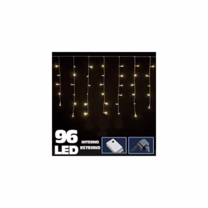96 LED CURTAIN LIGHTS WARM WHITE 3MTR BY 80CMS PAR231791