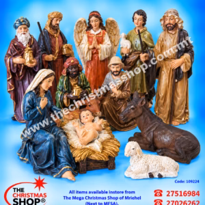 SET OF 12 NATIVITY  20CM. 109224