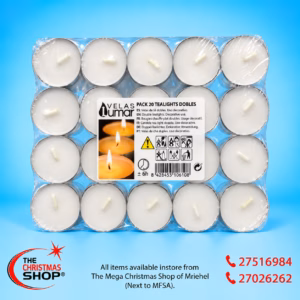 PACKET OF 20 TEALIGHTS 7HRS 041083