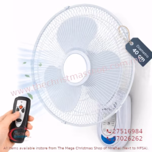 COVERI WALL FAN 43CM WITH 3 SPEED 65W 43X30X50CM PAR151302