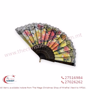 HANDHELD FLOWERS THEMED FAN 646833