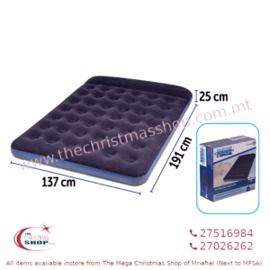INFLATABLE CANVAS MATTRESS FOR 2 PERSONS 137X191X25CM PAR110736