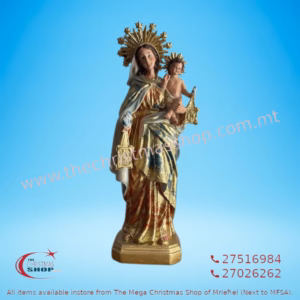 OUR LADY OF MT CARMEL. TAL-KARMNU ZURRIEQ. 45CMS. CB20261