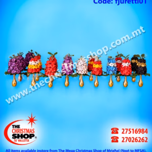 ASSORTED COLOURS FJURETTI IN CROME VASE  FJURETTI01