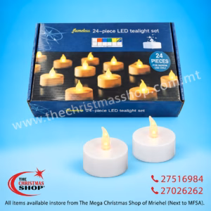 B/O LED CANDLE WHITE 3.50X4CM 000024