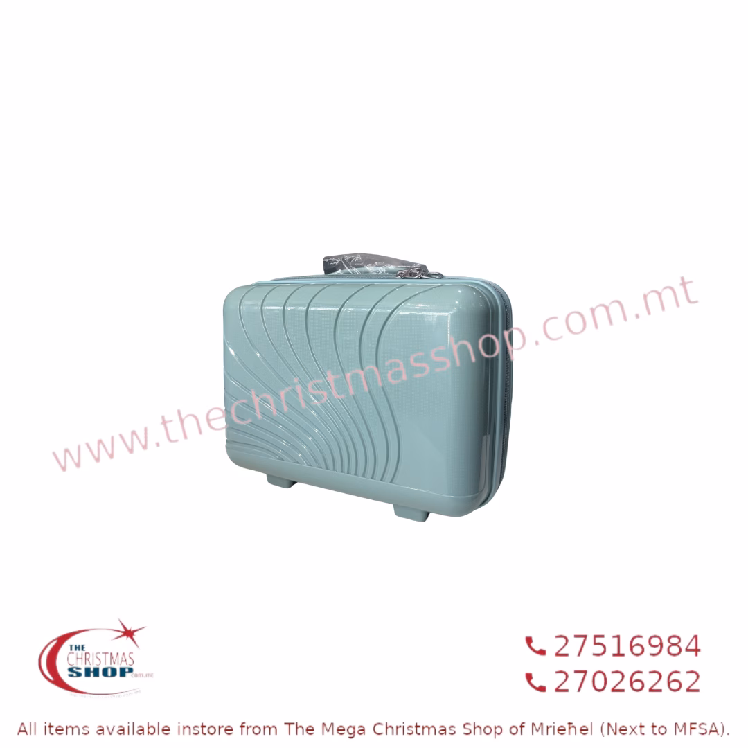 HARDBACK BEAUTYCASE WATERGREEN 31X15X26CM 995751B