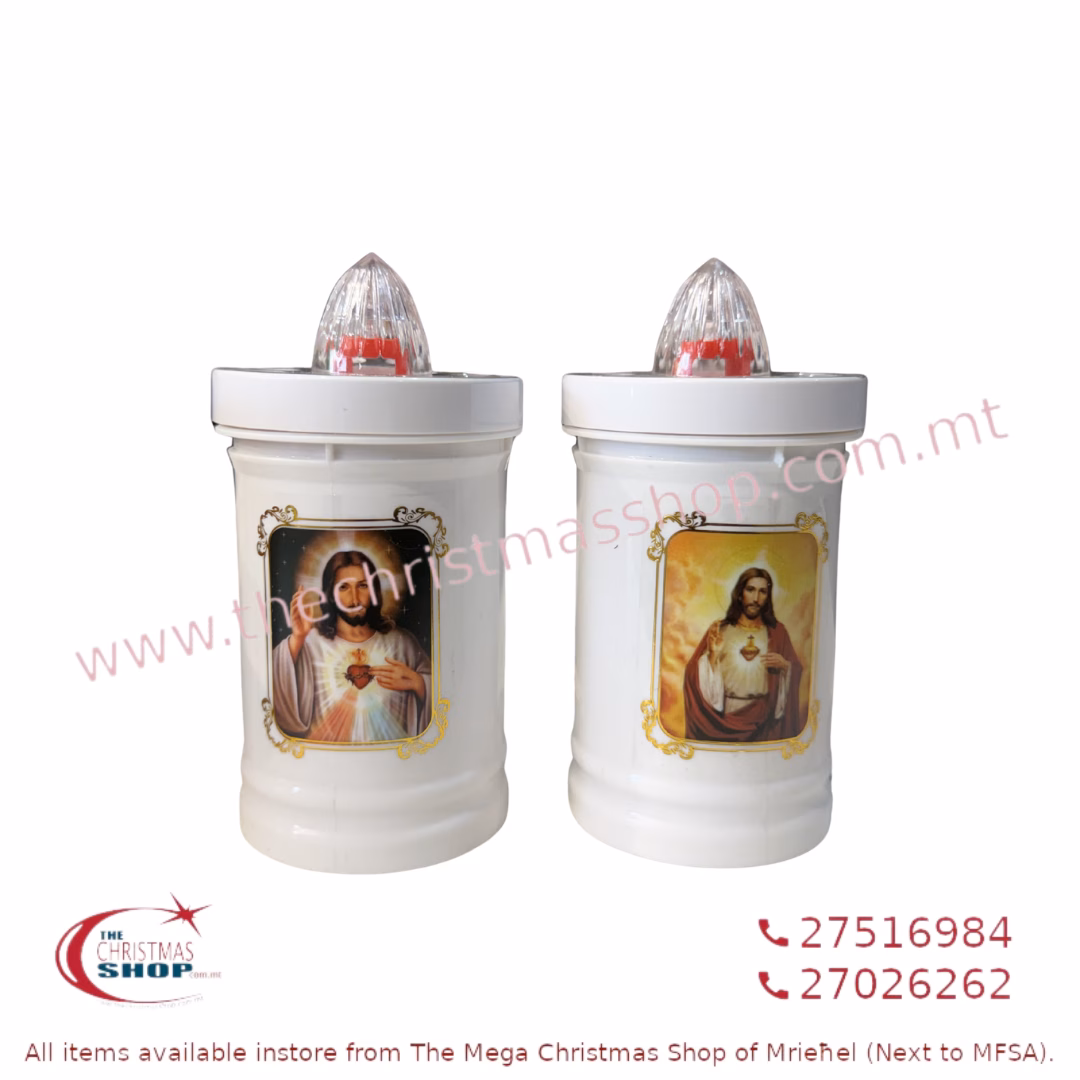 LED BATTERY OPERATED CANDLE WHITE 6X12CM 276238