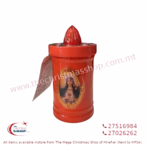 LED BATTERY OPERRATED CANDLE RED 6X12CM 276092