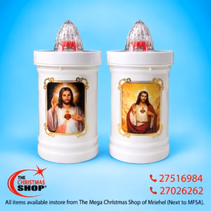 LED BATTERY OPERATED CANDLE WHITE 6X12CM 276238