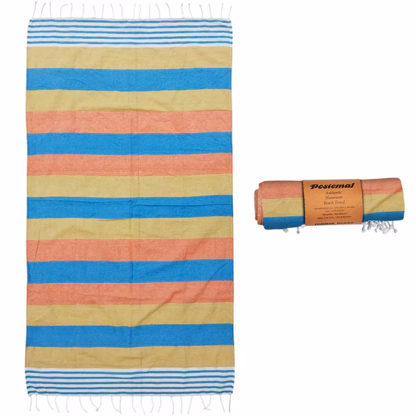 COTTON BEACH TOWEL PESTEMAL TUTTI FRUTTI 90x180CM 500001