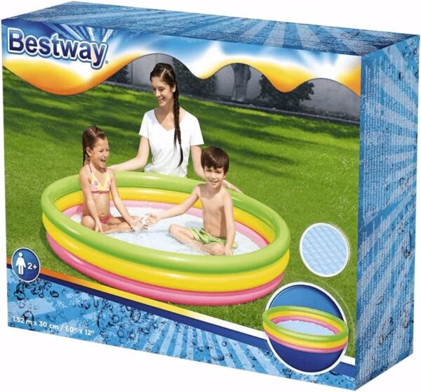 BESTWAY INFLATABLE 3 RING POOL 152X30CM 915808
