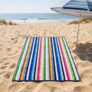 BEACH TOWEL 86X165CM ASSORTED COLOURS 80%COTTON 621297
